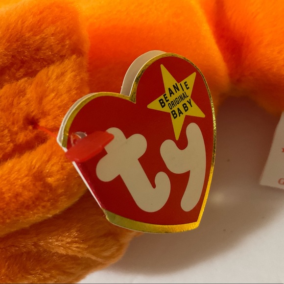 RARE 1994 original Ty Goldie fish beanie baby with ERRORS - Picture 4 of 7